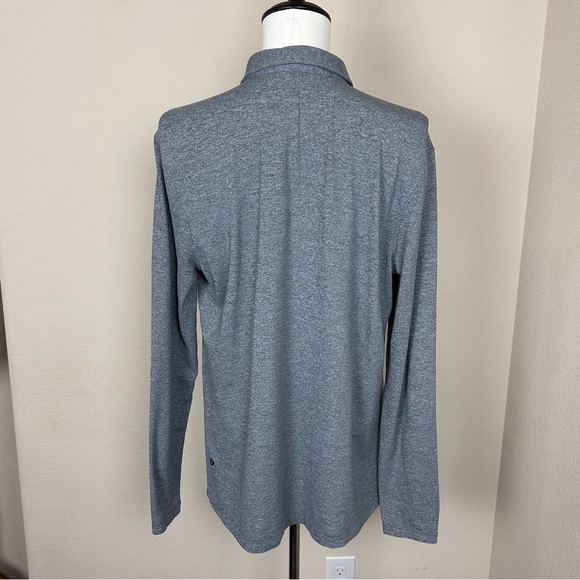Lululemon Men’s Long Sleeve Button Down Tee Shirt | Size XL | Grey - Picture 5 of 7